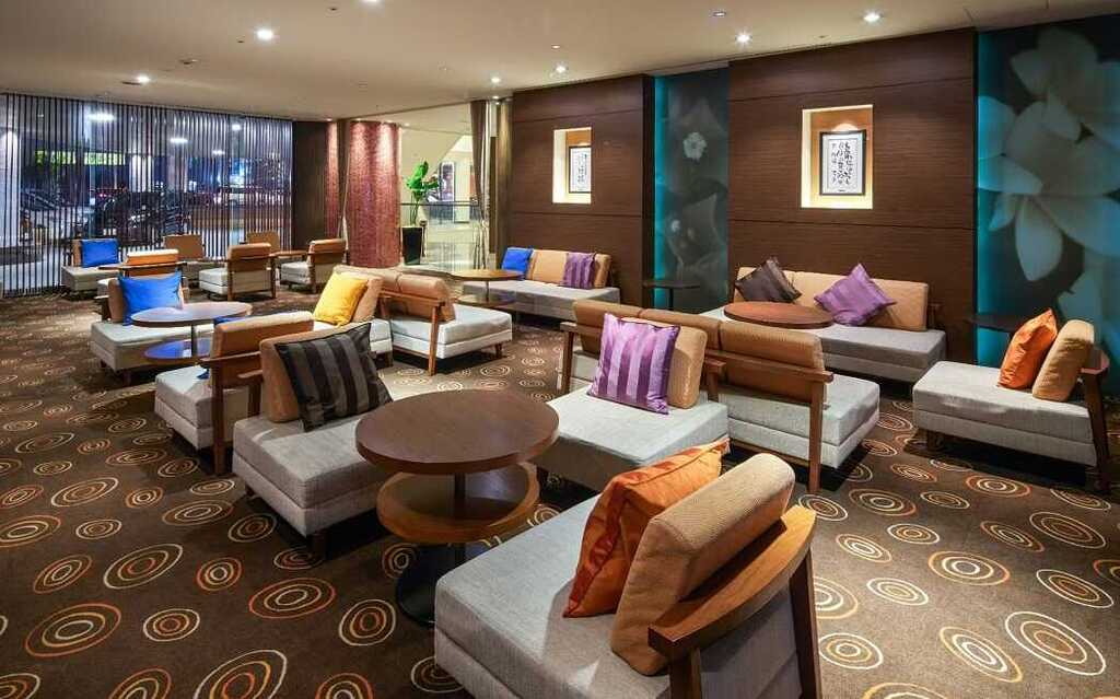 宿泊者専用のラウンジ