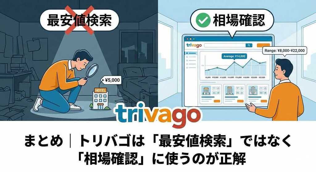 トリバゴは「最安値検索」ではなく「相場確認」に使うのが正解