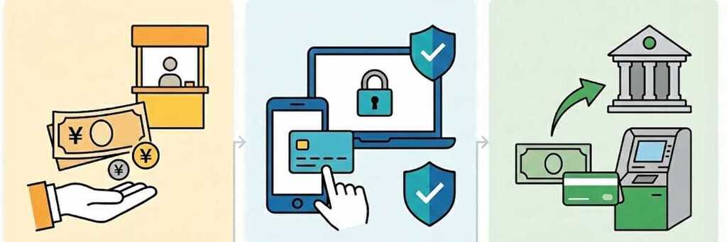 異なる支払い方法